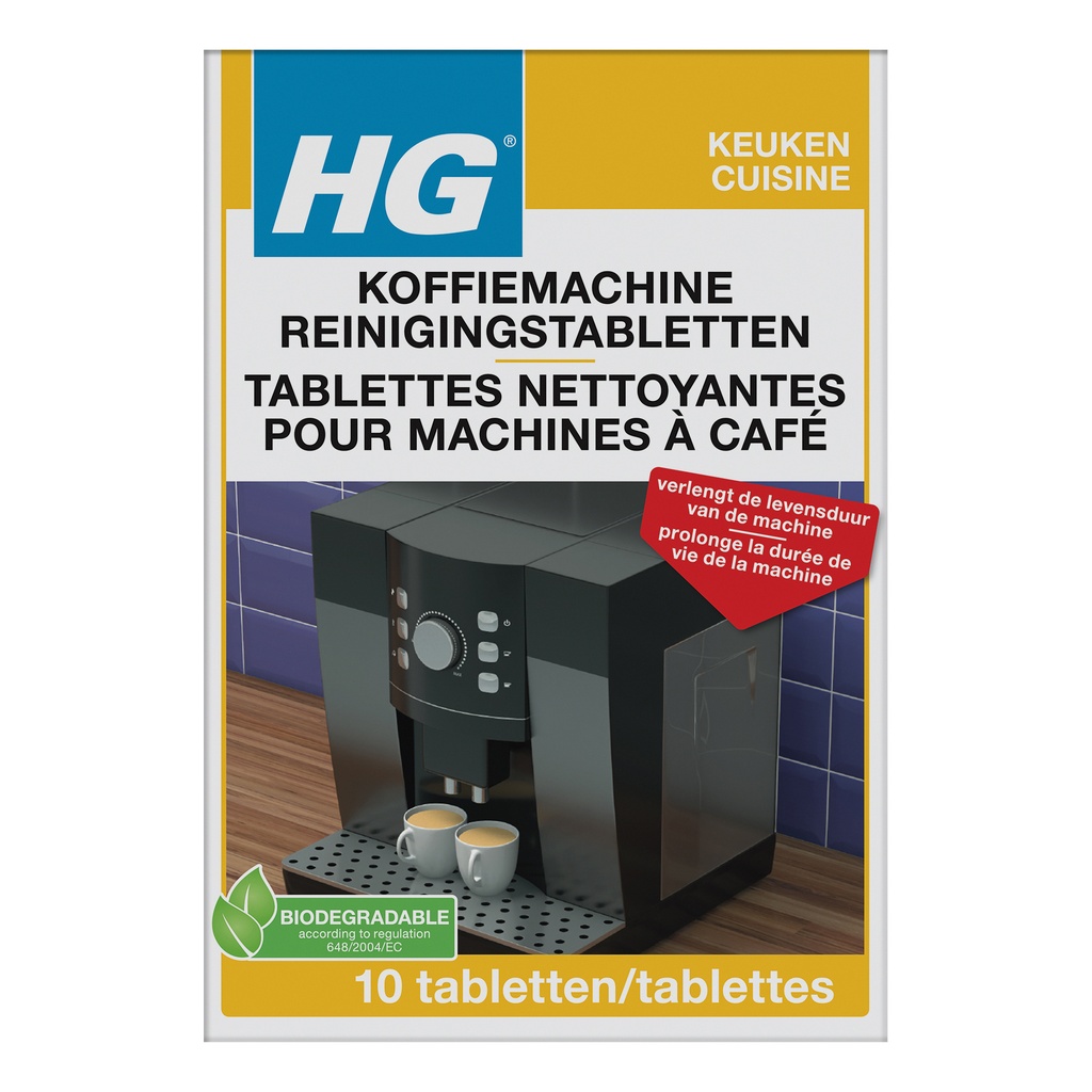 [637000103] Reinigingstabletten HG voor koffiemachine 10 stuks
