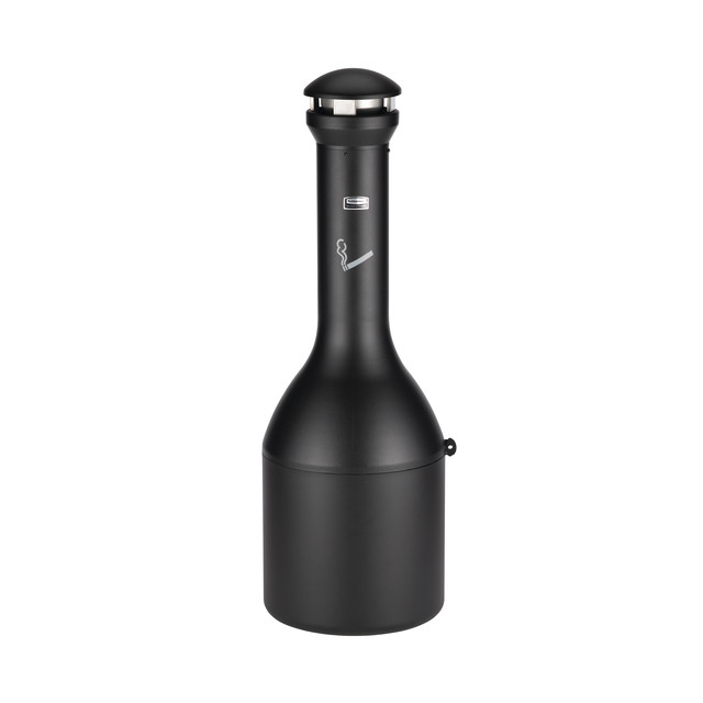 Asbak Rubbermaid Infinity Genie staand zwart