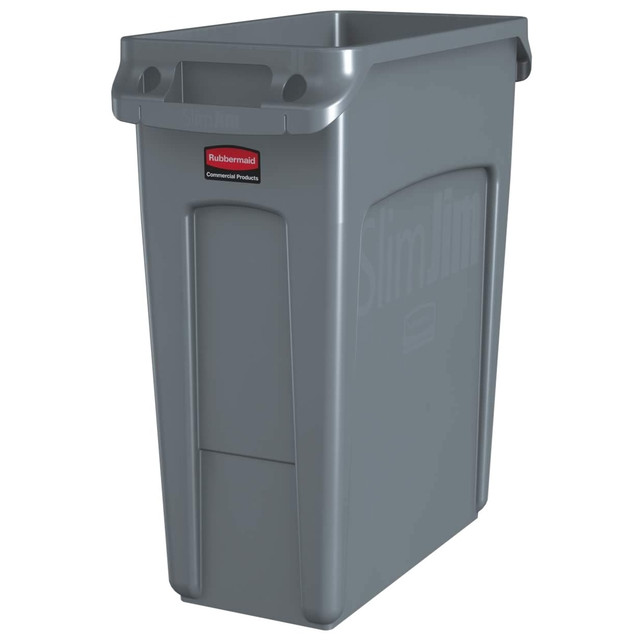 Afvalbak Rubbermaid Slim Jim VT 60L grijs