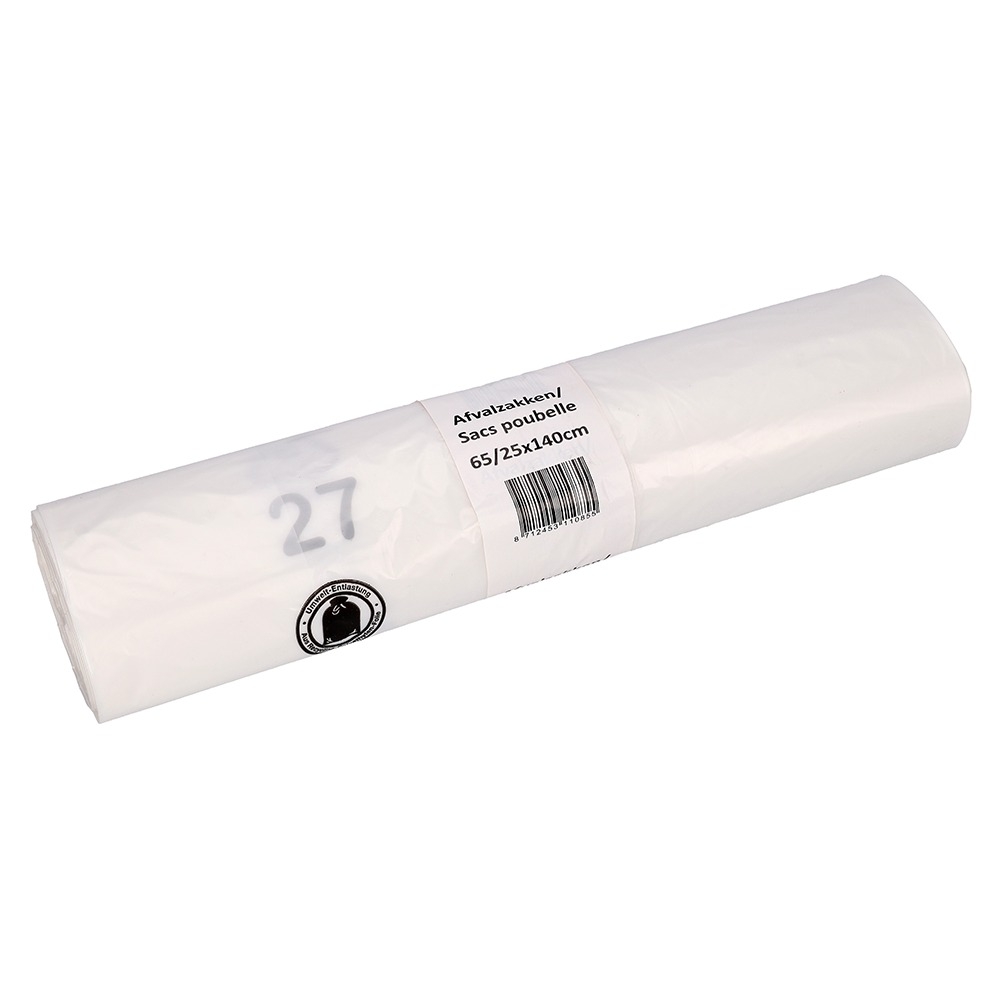 Afvalzak Cleaninq 65-25x140 rcycld T25 240L transp