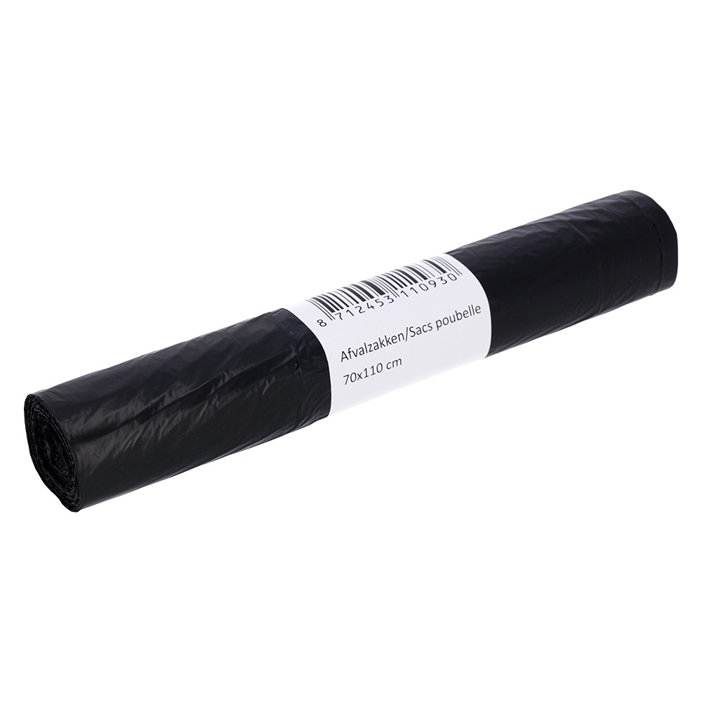 Afvalzak Cleaninq 70x110cm T25 120L zwart