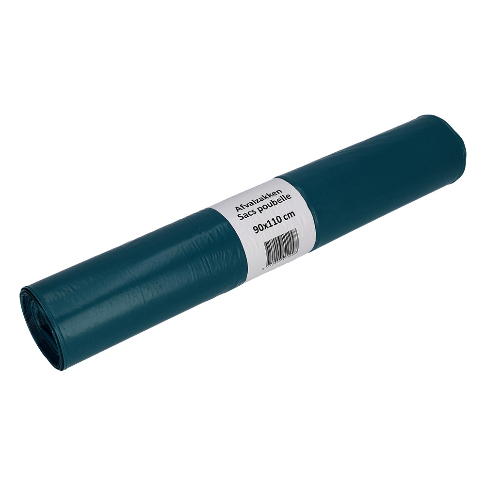 Afvalzak Cleaninq 90x110cm recycled T60 160L blauw