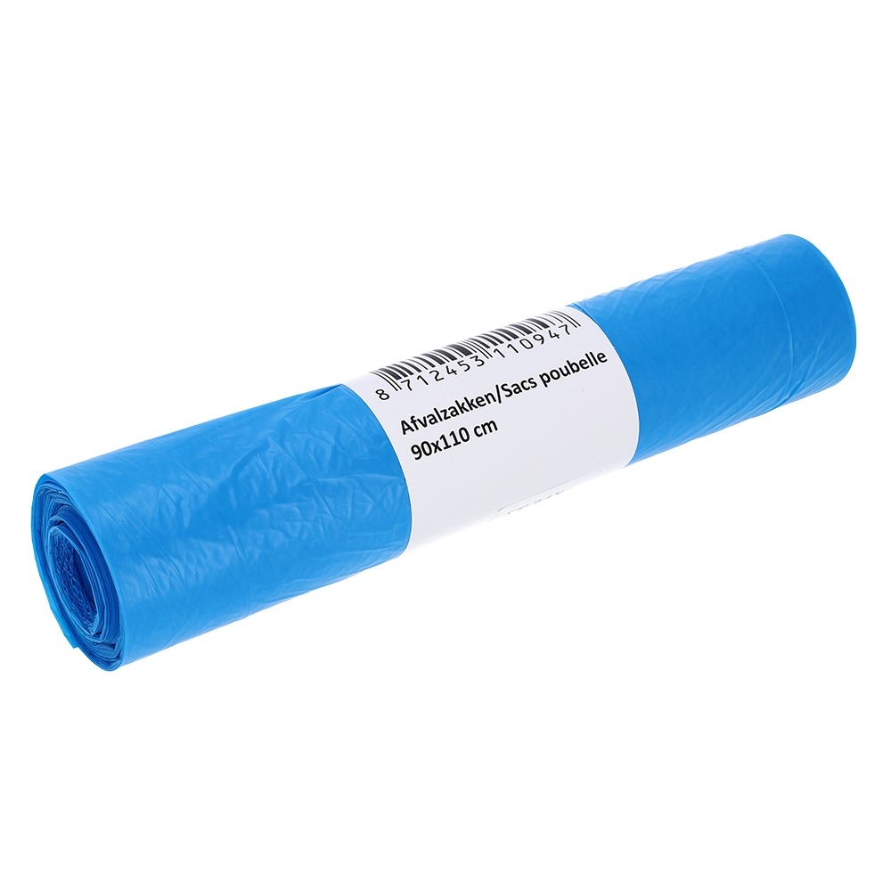 Afvalzak Cleaninq 90x110cm T25 160L blauw