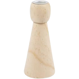 Kandelaar Creativ Company hout conisch 14.5cm
