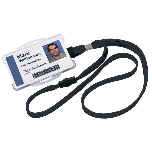 [811901] Textielkoord Durable 8119 met klem zwart
