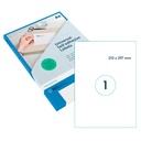 Etiket Rillprint 210x297mm mat transparant 25st