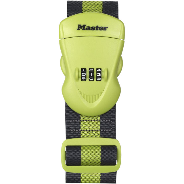 [4701EURDGRN] Kofferriem Master Lock cijferslot groen/zwart