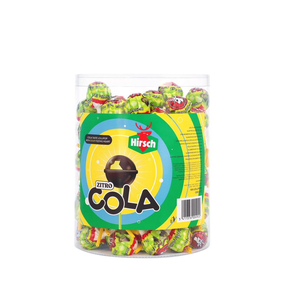 [6901] Lolly Hirsch cola citroen 100x12 gram