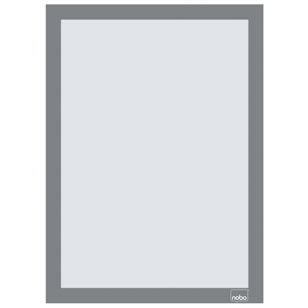 [1915696] Infokader Nobo zelfklevend A4 zilver 2 stuks