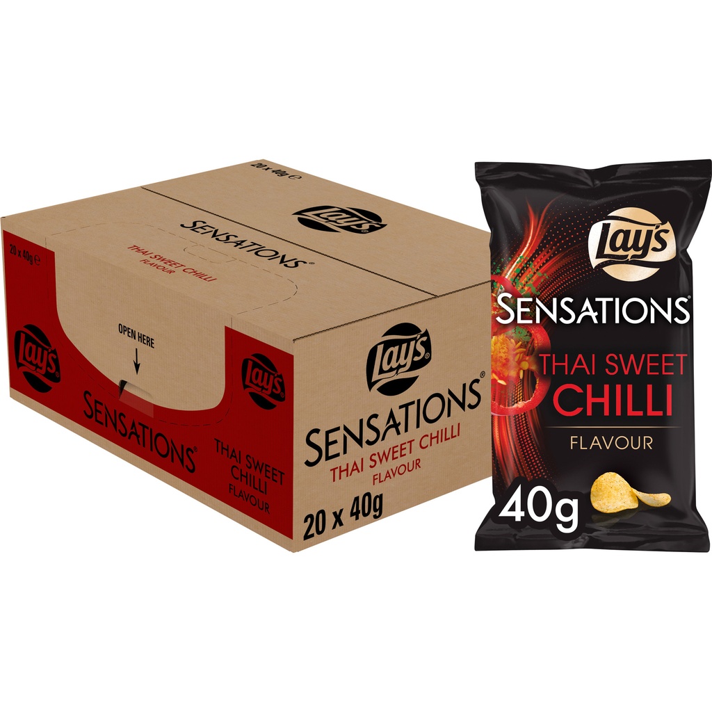 [37185] Chips Lay's Sensations Thai sweet chilli zak 40gr