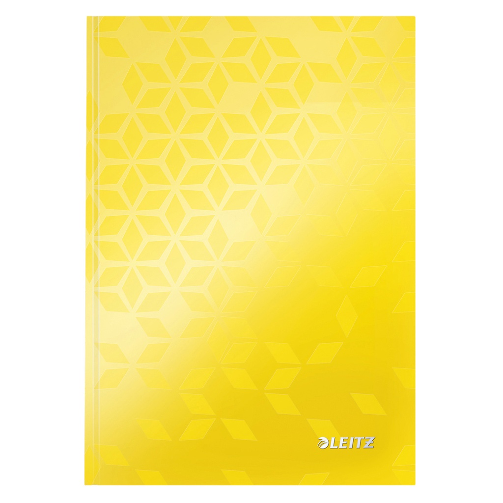 [46271016] Notitieboek Leitz WOW A5 160blz 90gr lijn geel