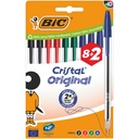 Balpen Bic Cristal M 10st assorti