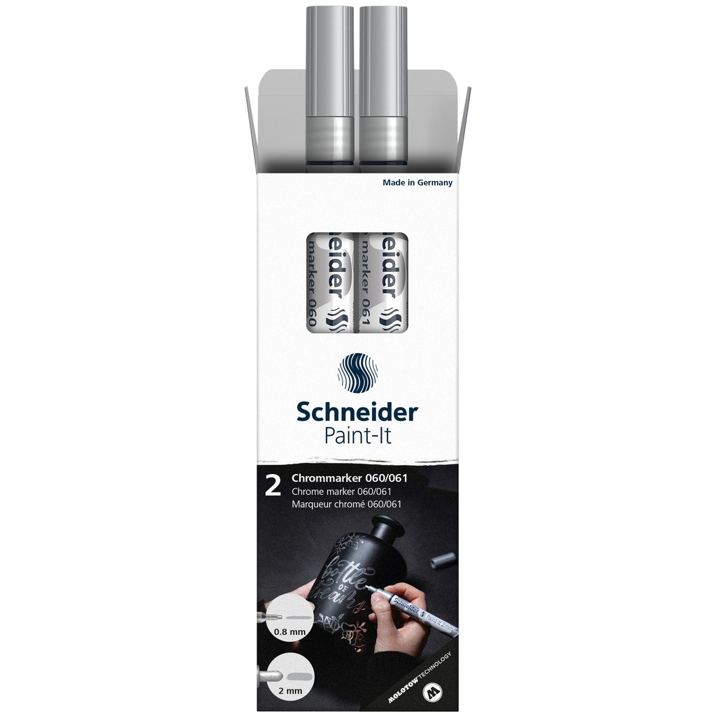 Viltstift Schneider Paint-it 2.0-0.8mm mtl chrome