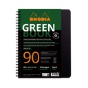 Notbk Rhodia Greenbook A5 lijn 6-g 180 pag zwart