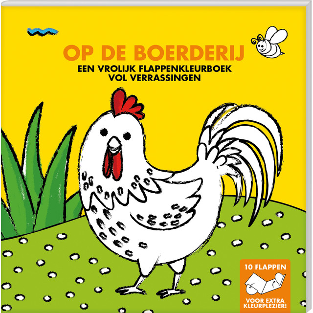 [9789464325485] Kleurboek met flappen Interstat Op de boerderij
