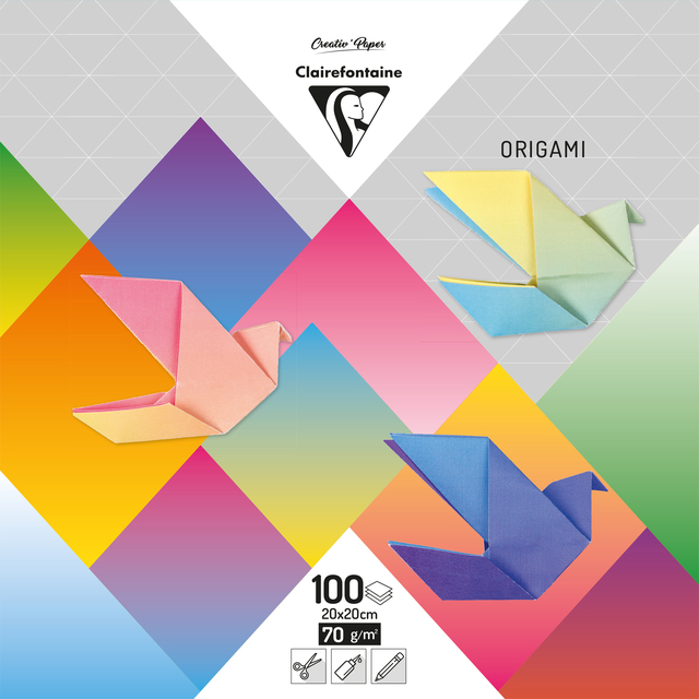 Origami Clairefontaine Gradient 20x20 100v 80gram