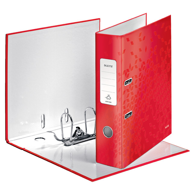 [10050026] Ordner Leitz WOW 180 gelamineerd 80mm A4 rood