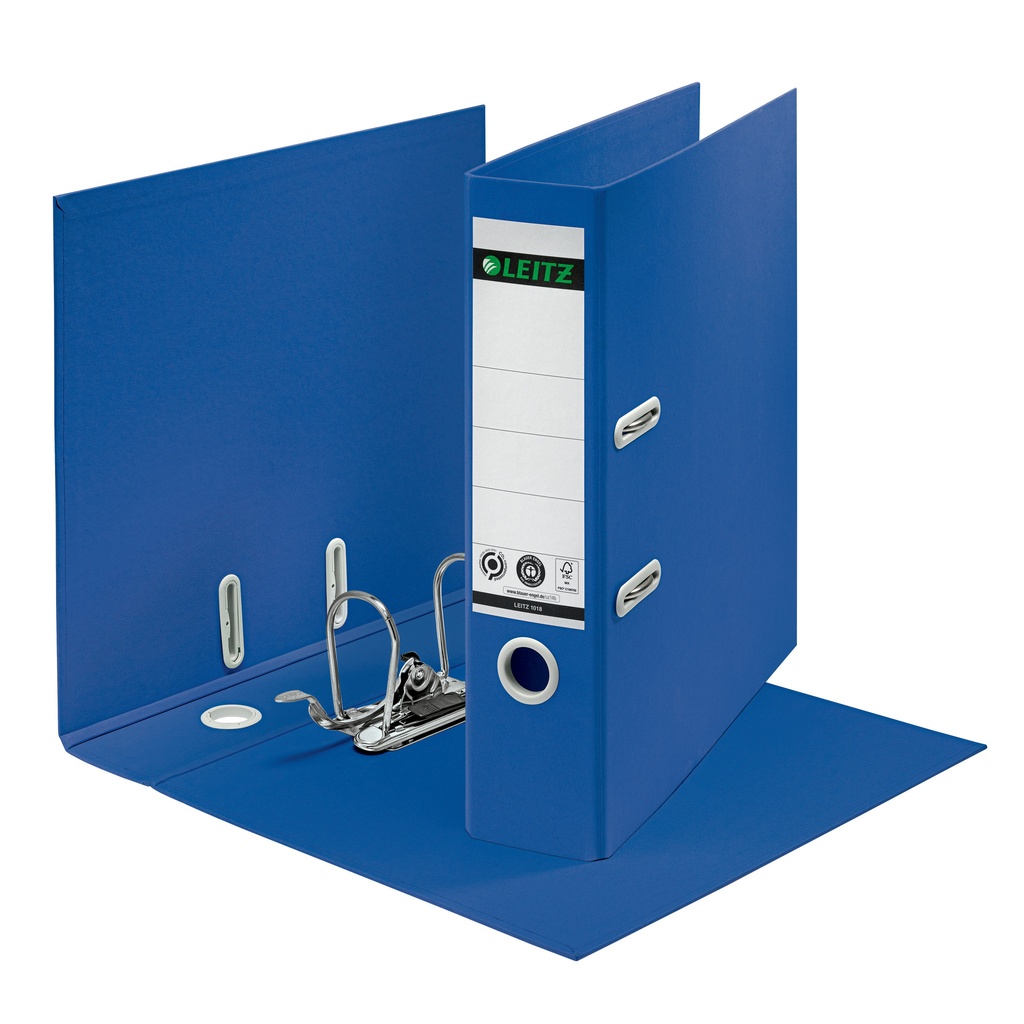 [10180035] Ordner Leitz 180° Recycle 80 mm blauw