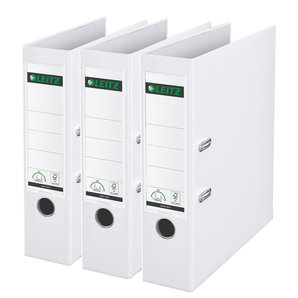 [310335101] Ordner Leitz 180° 1010 3 stuks wit