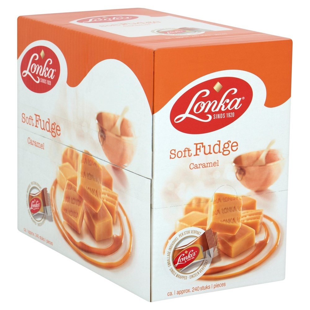 [36437] Nougat Lonka fudge caramel doos 214 stuks