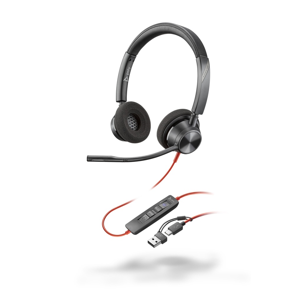 [8X220AA] Headset HP POLY Blackwire 3320 Stereo USB-C