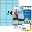 Etiket HERMA 4408 70x37mm blauw 2400st
