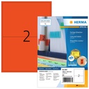 Etiket HERMA 4567 199.5x143.5mm rood 200st