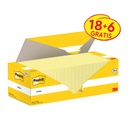 Memoblok 3M Post-it 655-CY 76x127mm geel