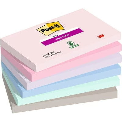 [7100259202] Memoblok 3M Post-it 655-6SS 76x127mm SOUL
