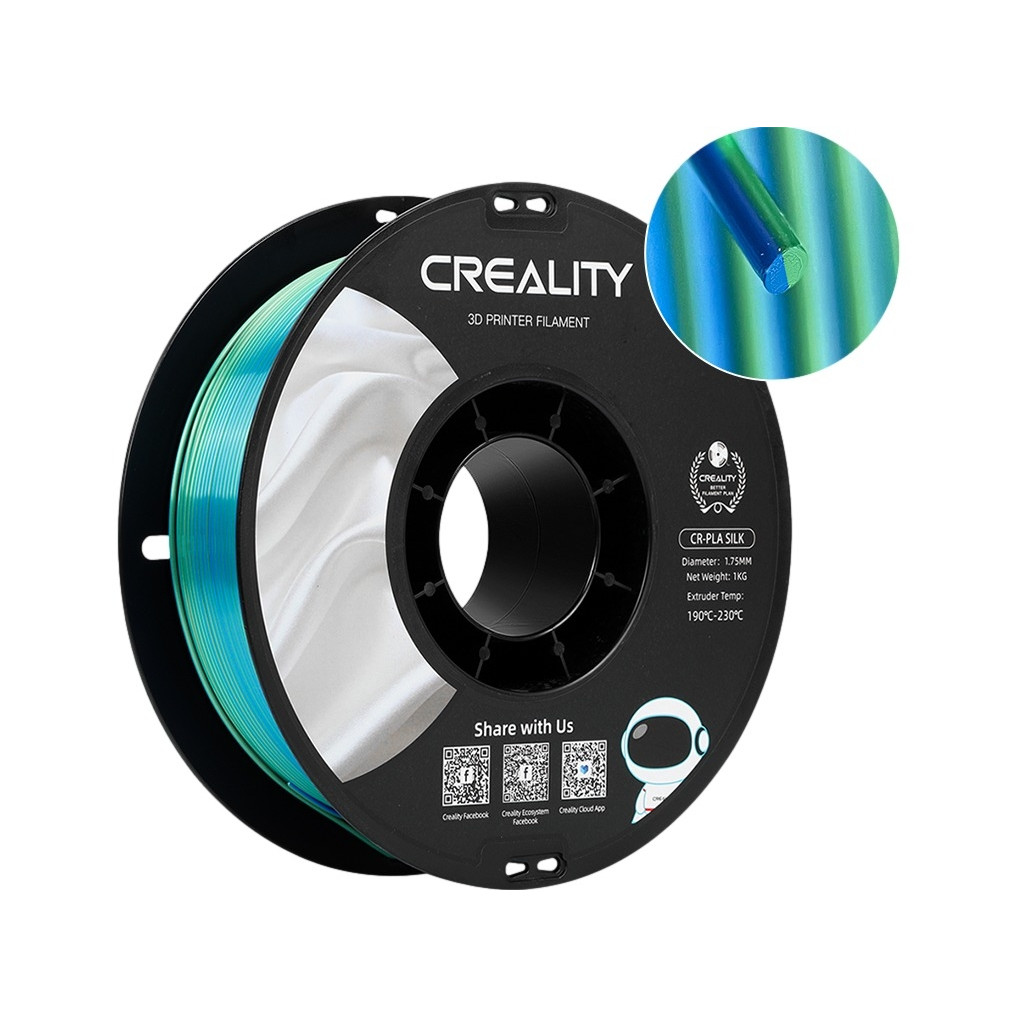 3D Filament Creality PLA 1.75mm blauw broen 1kg