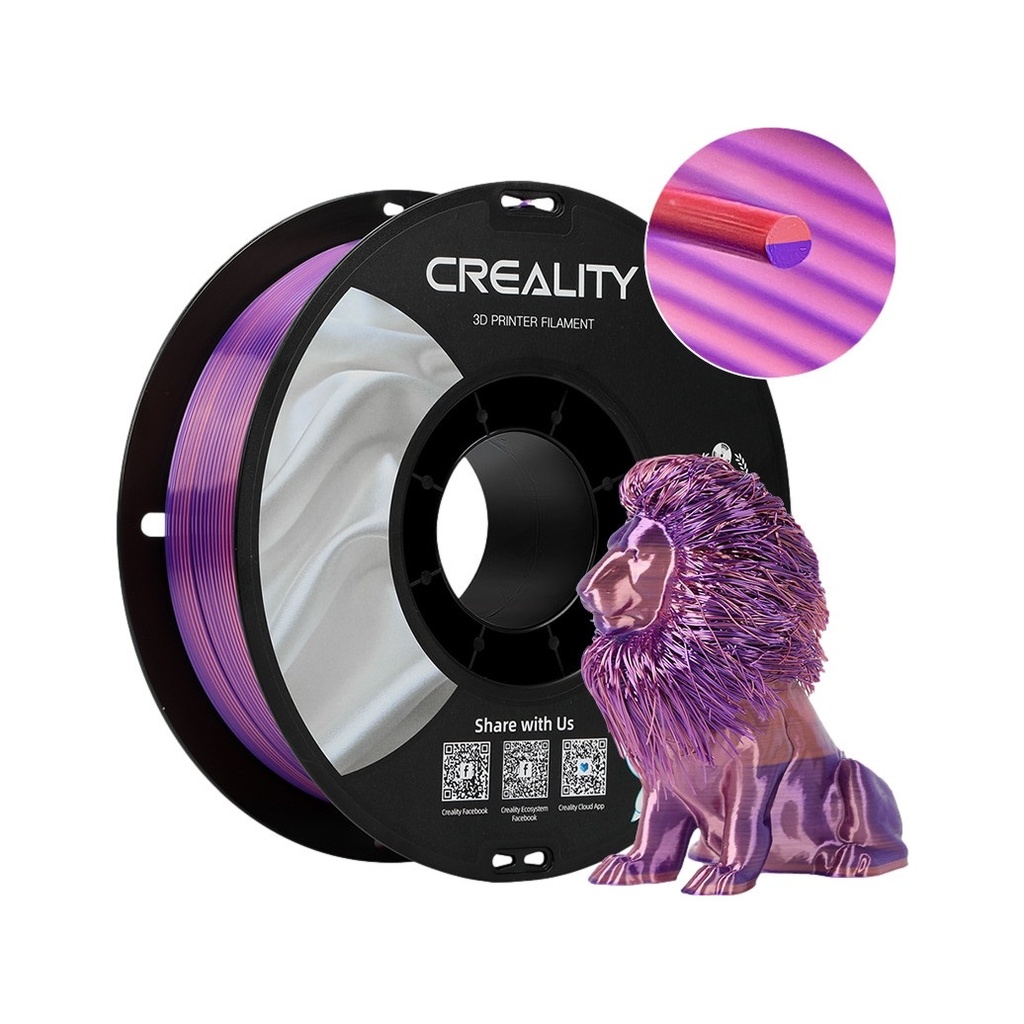 3D Filament Creality PLA 1.75mm Silk roze ps 1kg