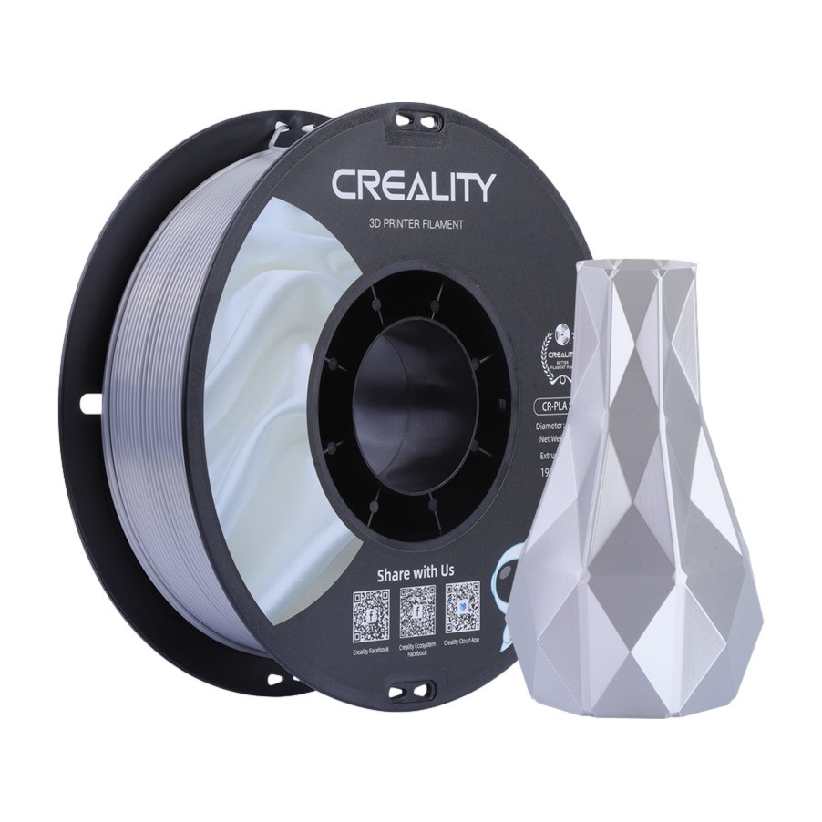 3D Filament Creality PLA 1.75mm Silk zilver 1kg