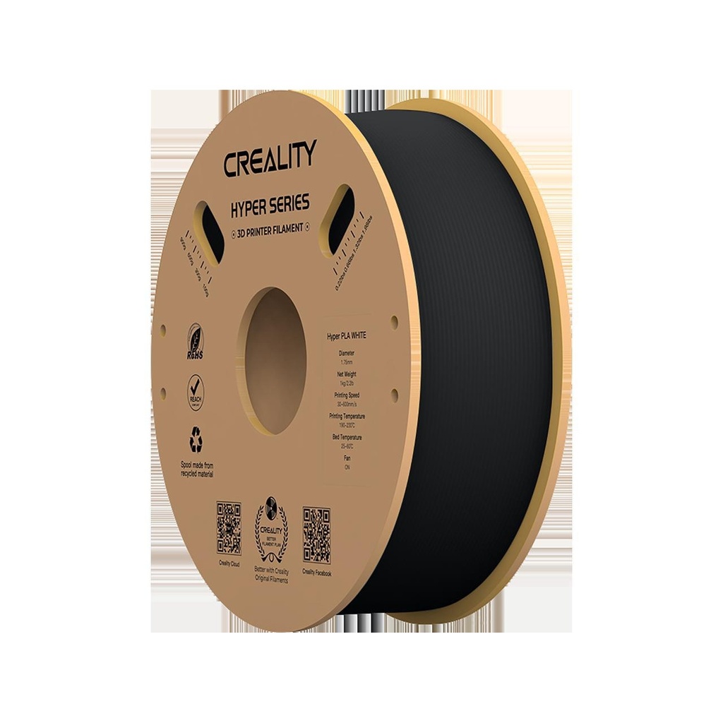 [3301010343] 3D Filament Creality Hyper PLA 1.75mm zwart 1kg