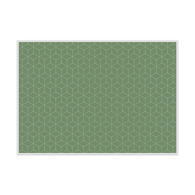 Placemat Hexagon Groen