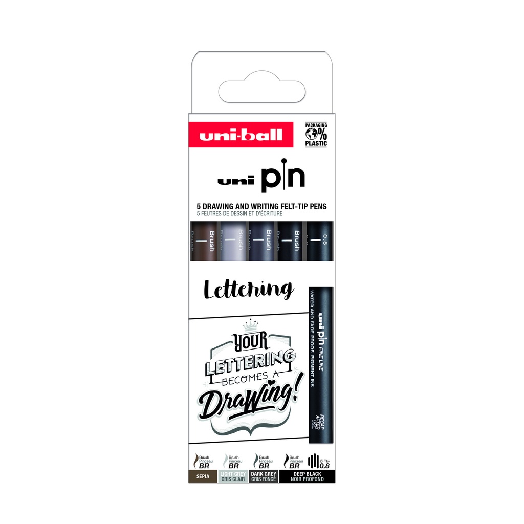 Fineliner Uni-ball Pin Musthave Handlettering ass