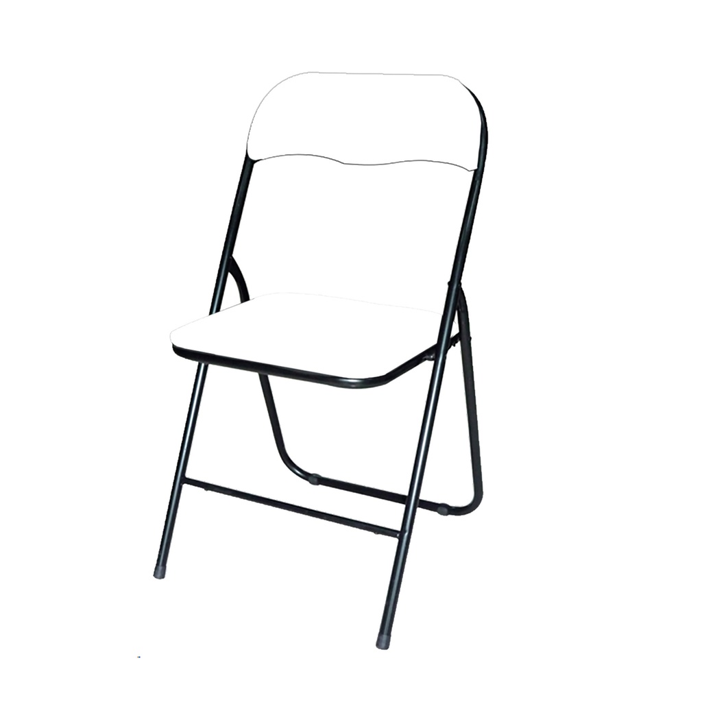 [8732602] Klapstoel BRASQ FC100 Wit-zwart