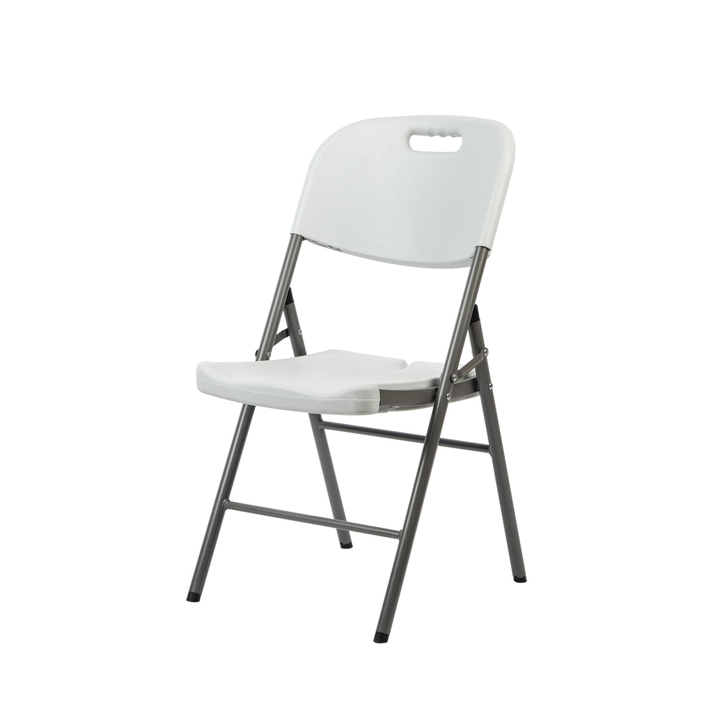 [8712606] Klapstoel BRASQ FC200 wit-rvs