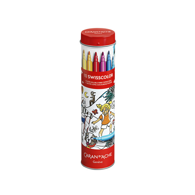 Viltstift Caran d'ache Swisscolor 10 kleuren