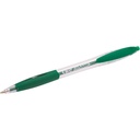 Balpen Bic Atlantis classic grip clic M groen