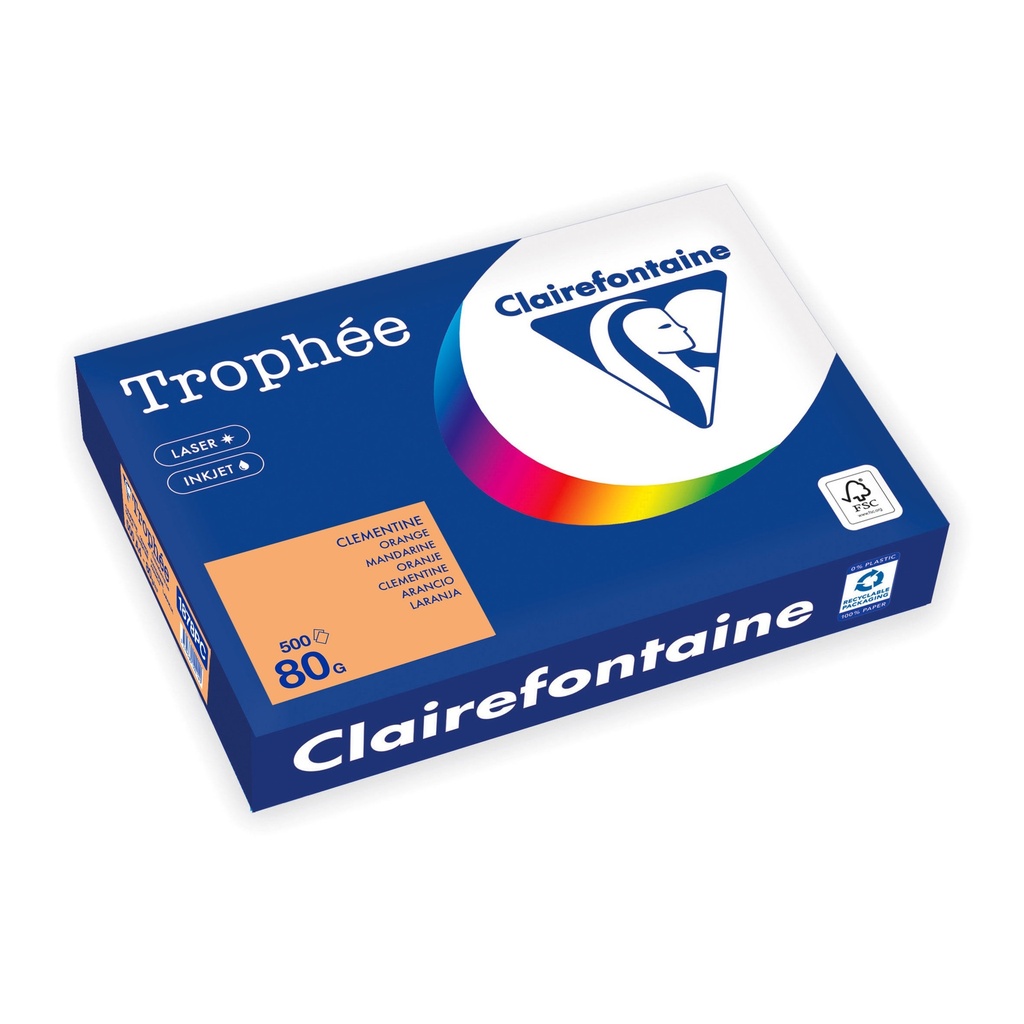 [1878PC] Kopieerpapier Trophee A4 80gr oranje