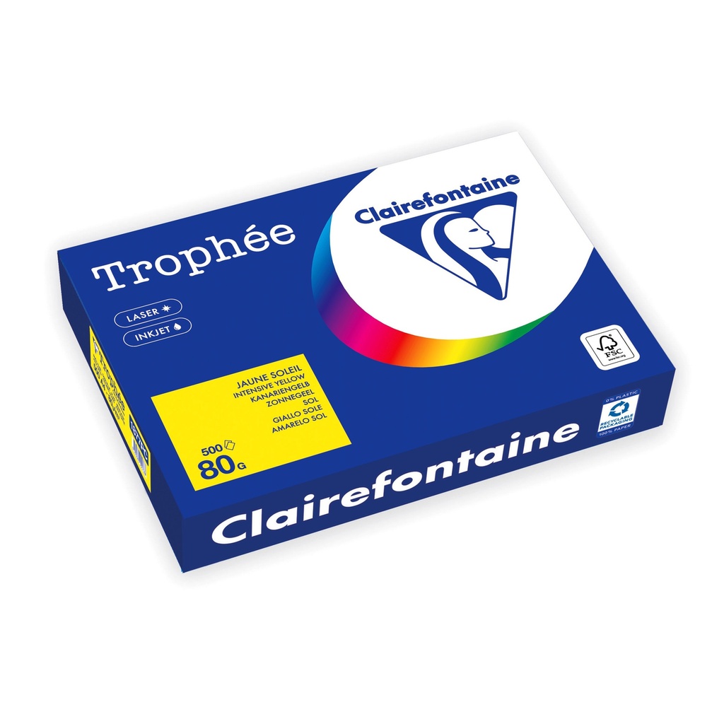 [1877PC] Kopieerpapier Trophee A4 80gr zonnegeel