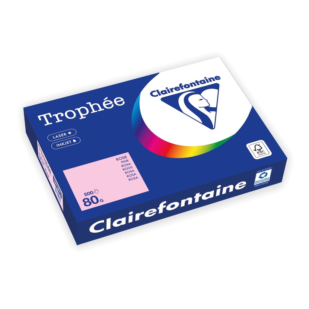 [1973PC] Kopieerpapier Trophee A4 80gr roze