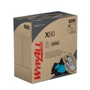 Poetsdoek WypAll X80 Powerclean 426x212mm blauw