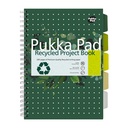 Projectboek Pukka Recy A4 lijn 4-g 200pag 80gr gn