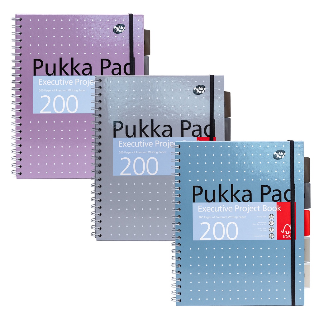 Projectboek Pukka Executive A4 lijn 4-g 200pag