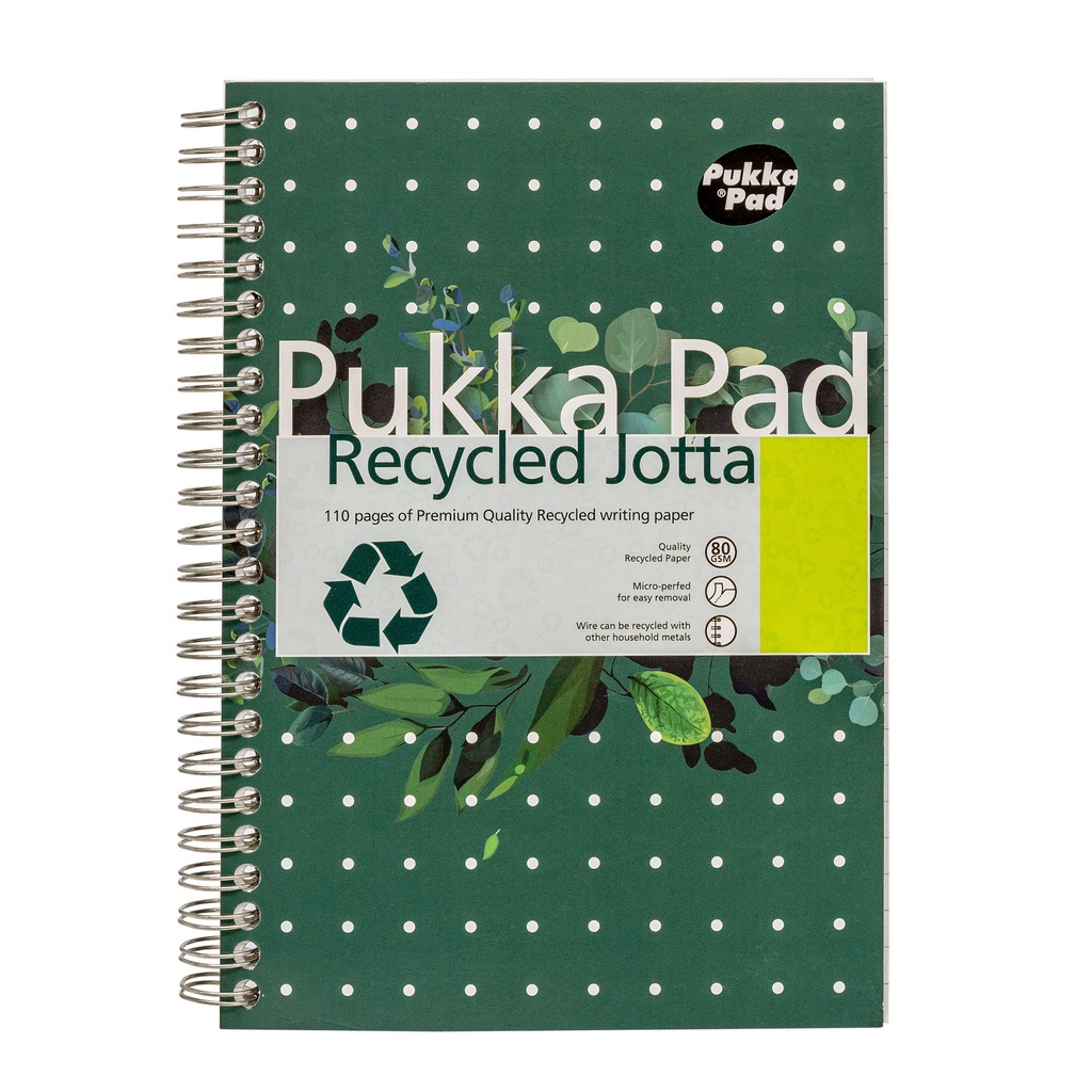 Notitieboek Pukka Jotta A5 lijn 110pag 80gr gn