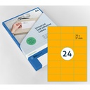 Etiket Rillprint 70x37mm fluoror 2400 etiketten