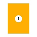 Etiket Rillprint 210x297mm fluoror 100 etiketten