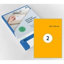 Etiket Rillprint 210x148mm fluoror 200 etiketten