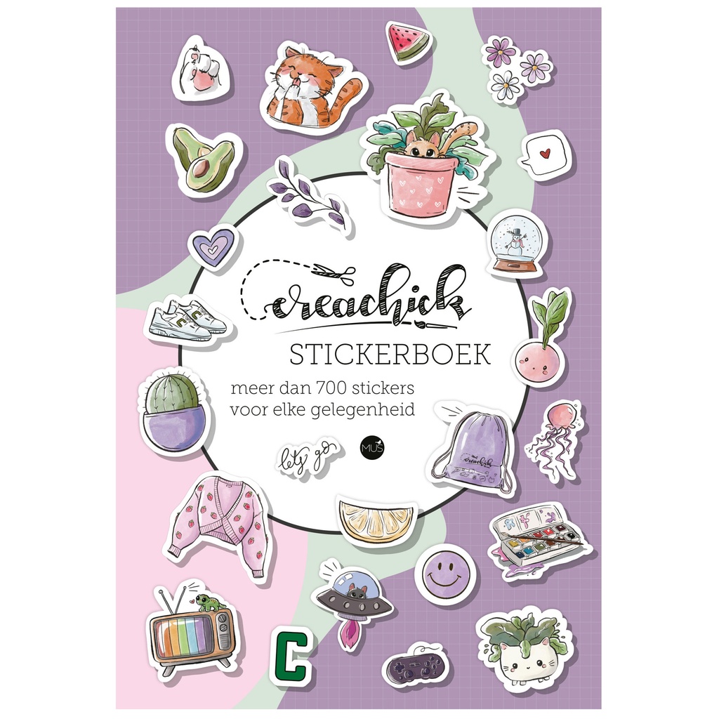 [9789045329390] Stickerboek CreaChick A5 50vel